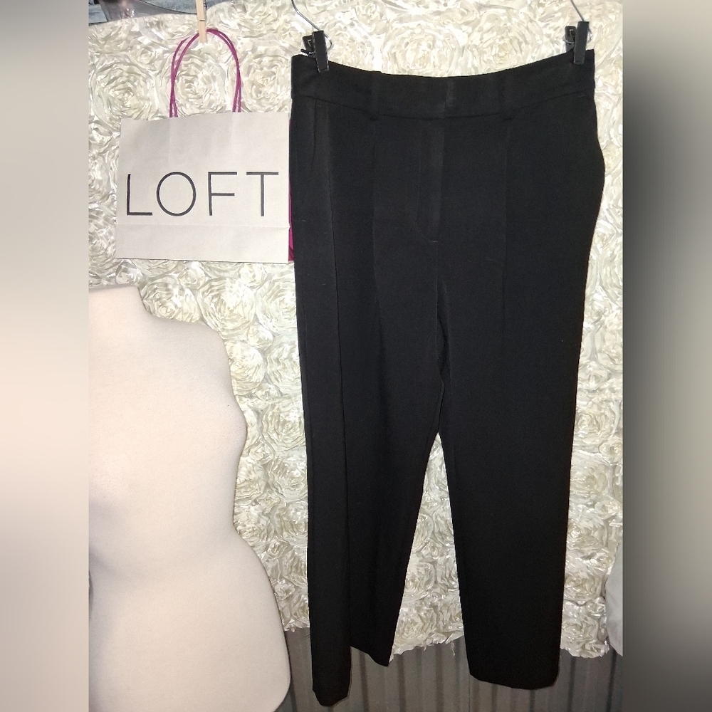 LOFT Women's Classic Black Trouser Pants